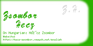 zsombor hecz business card